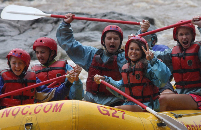 Lake Junaluska Conference and Retreat Center offers groups rafting and ziplining packages that enable guests to enjoy rafting in Western North Carolina.