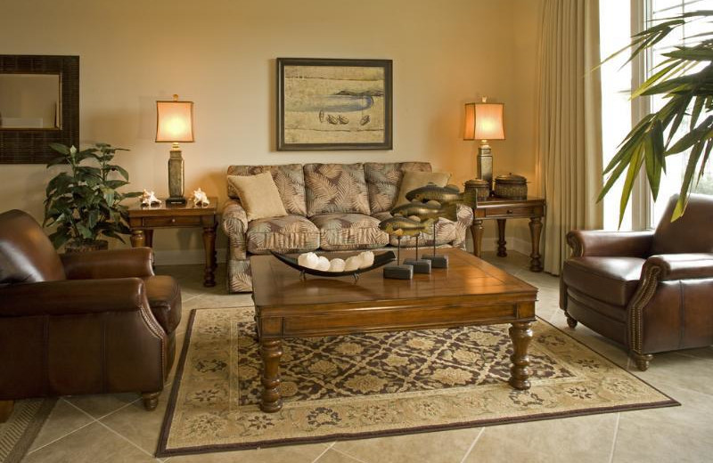 Guest living room at Sterling Resorts.