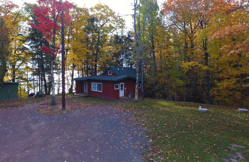 Cabin exterior at Mission Springs Resort.