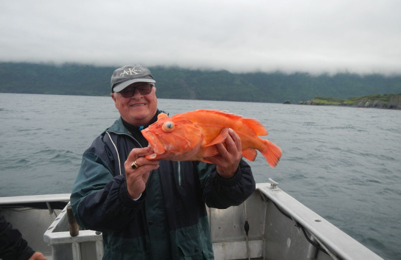 Fishing at Zachar Bay Lodge.