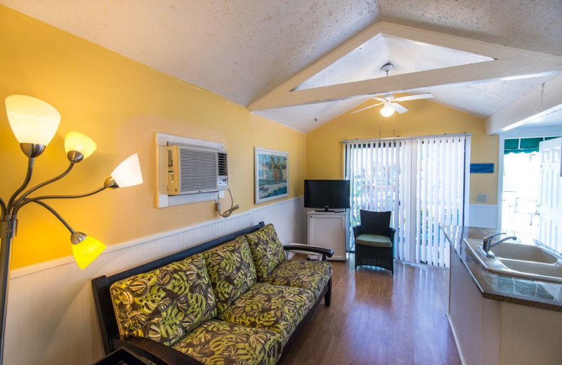 Guest room at Silver Sands Villas.