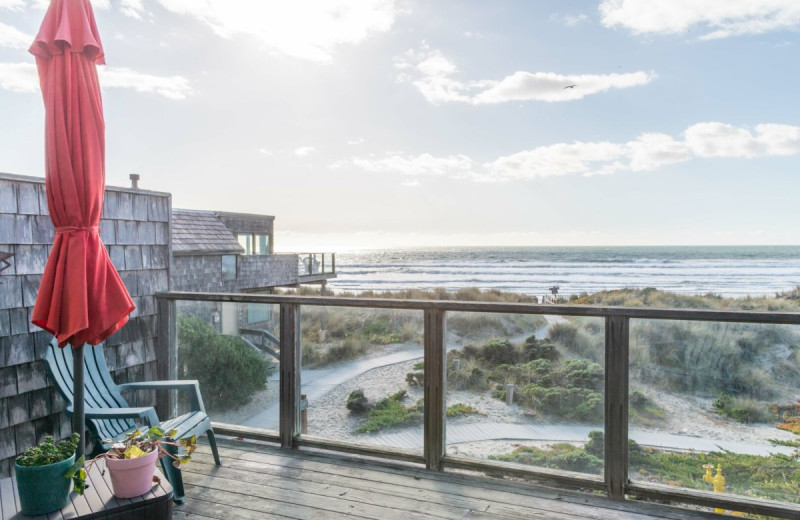 Rental balcony at Pajaro Dunes on Monterey Bay At the Dunes.