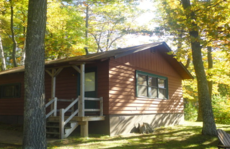 Cabin exterior at Pitlik's Sand Beach Resort.