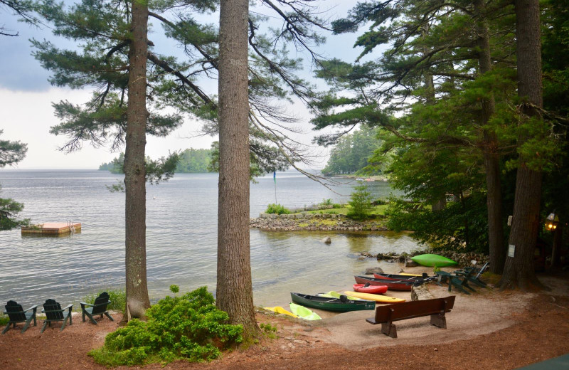 Beach view at Migis Lodge.
