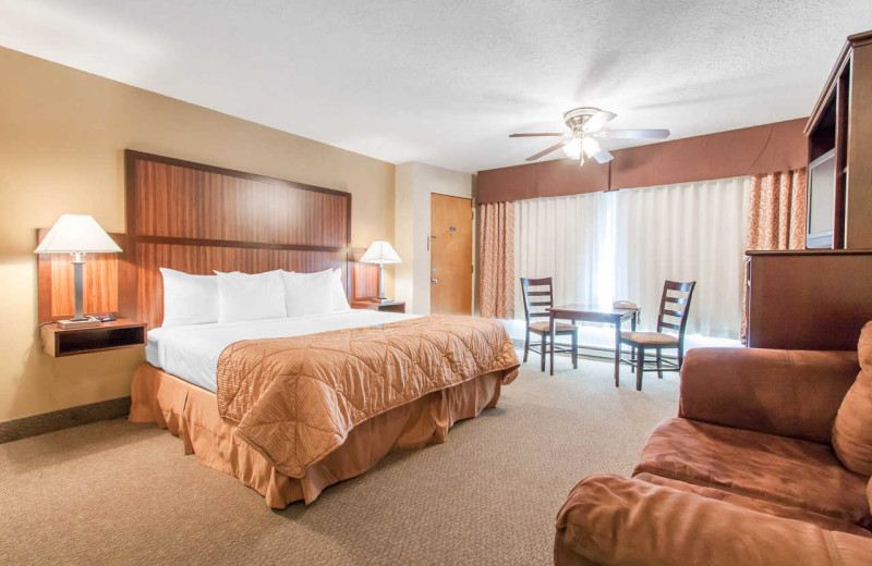 Guest room at Surfrider Resort.