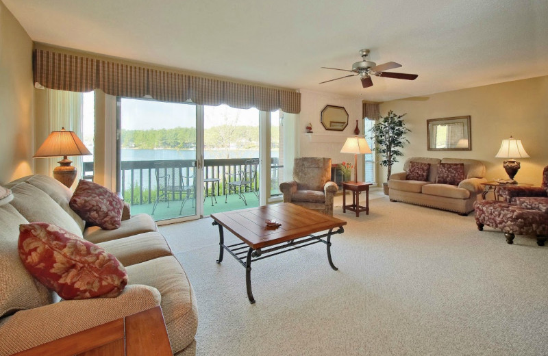 Living view at Pinehurst Resort.