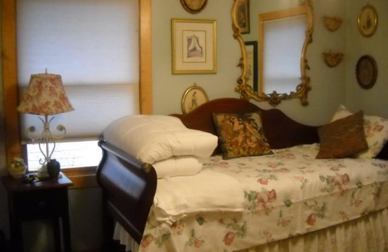 Vacation rental bedroom at Beach Combers Vacation Rentals.