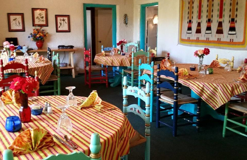 Dining area at Circle Z Ranch.