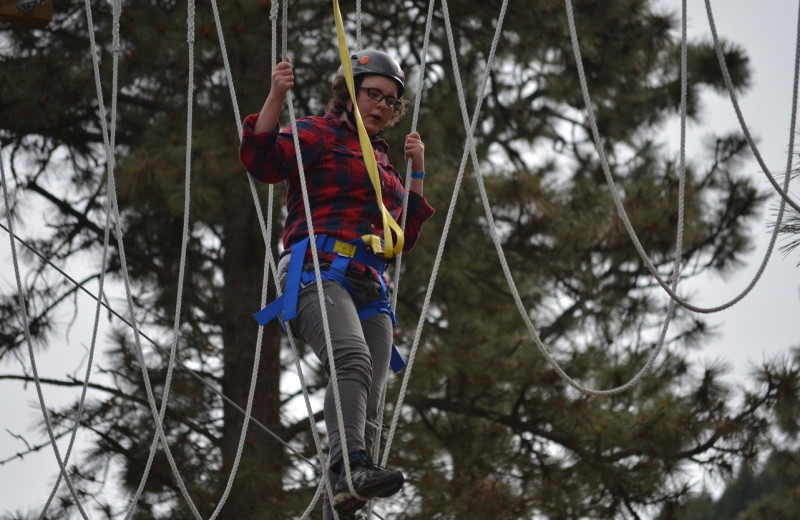 Adventure ropes at RockRidge Canyon Camp & Conference Center.