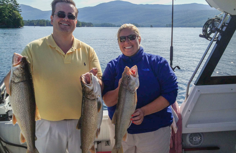 Fishing at Chelka Lodge.