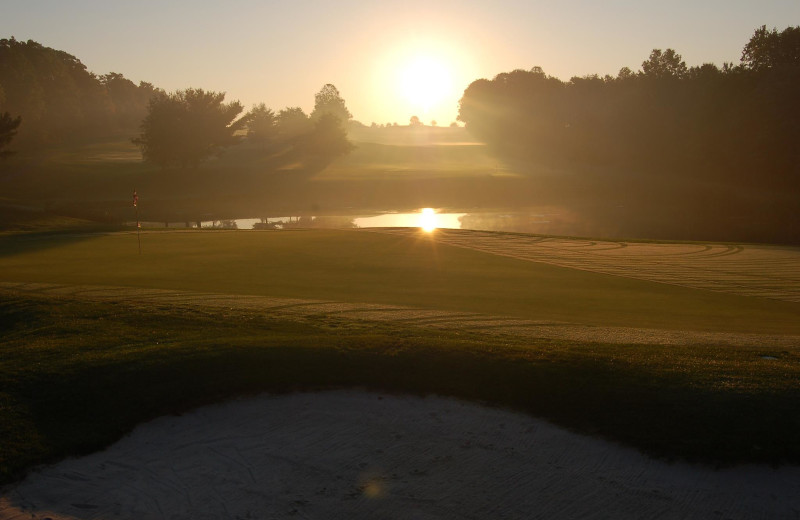 Golf course at Bristol Harbour Resort on Canandaigua Lake.