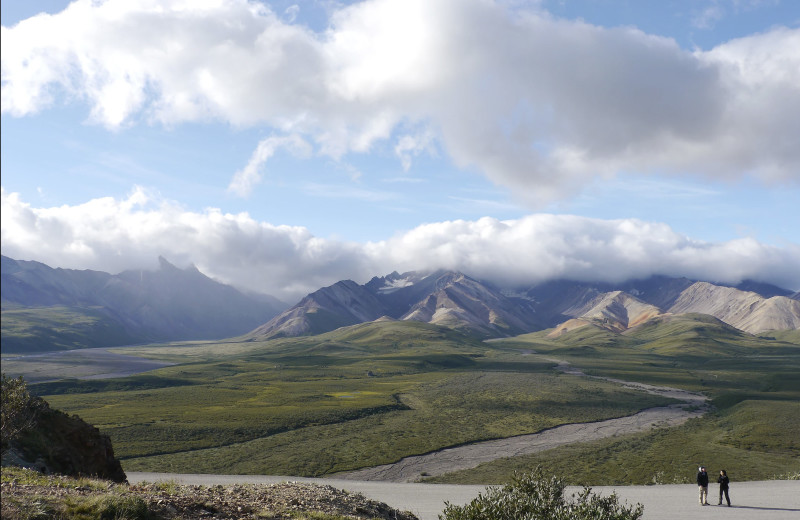 Hiking at Gwin's Lodge & Kenai Peninsula Charter Booking Service.