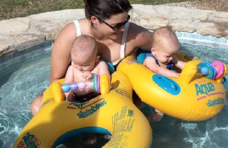 Swimming at Roddy Tree Ranch.