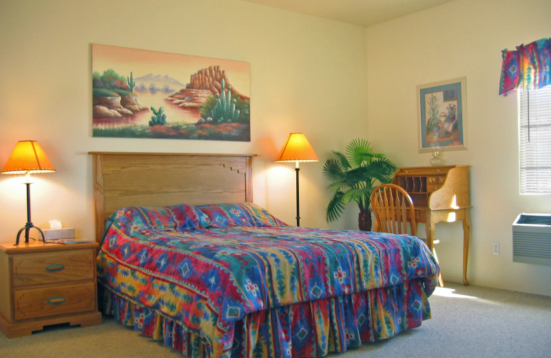 Guest room at Stagecoach Trails Guest Ranch.