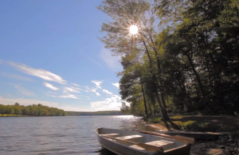 The lake at Mountain Springs Lake Resort.