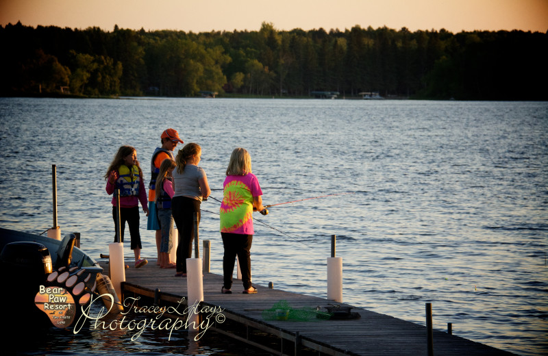 Children fishing.