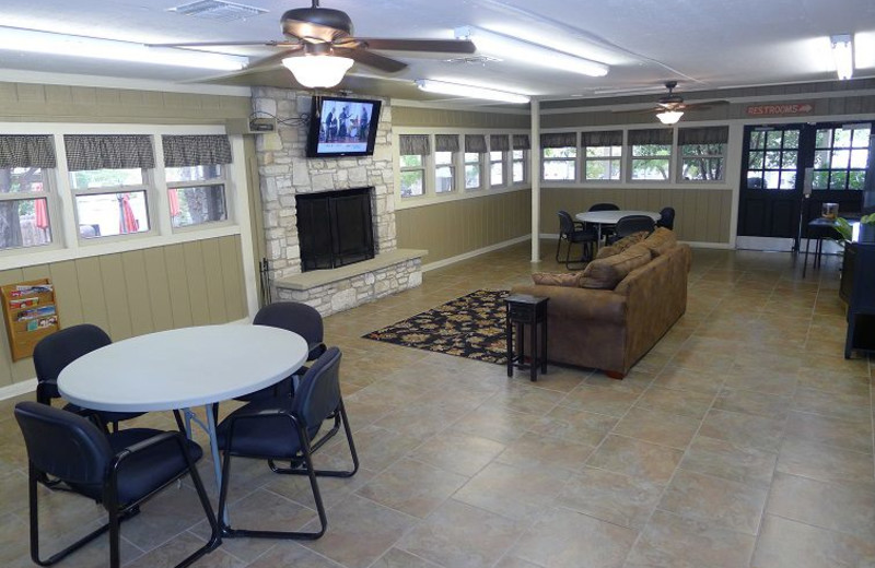 Event center at Hill Country RV Resort & Cottage Rentals.