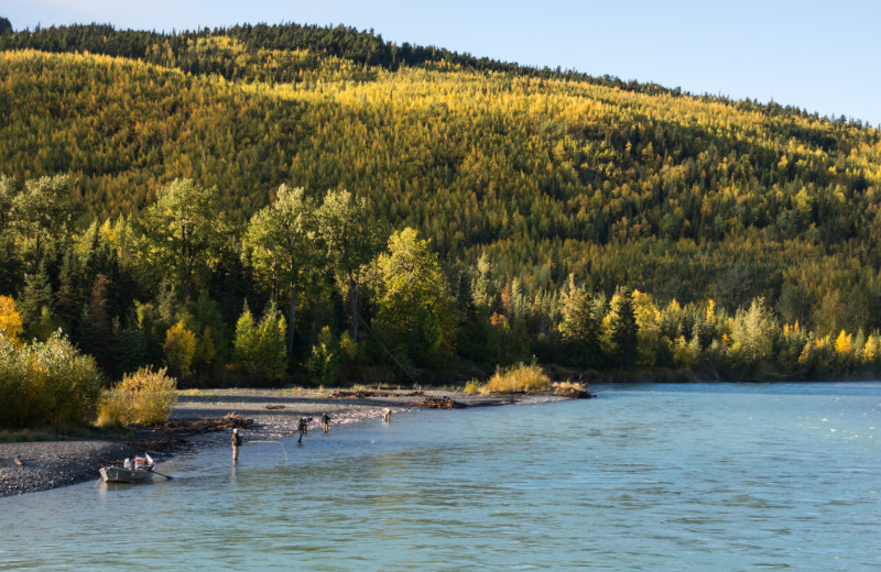 Fishing at Hungry Moose Bed and Breakfast.