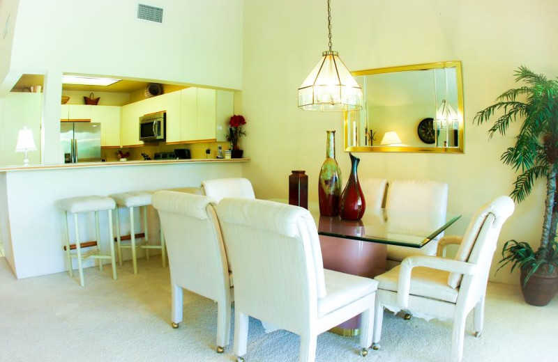 Rental kitchen at Country Club and Resort Rentals.