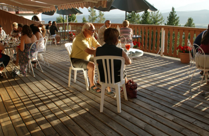 Patio at Rocky Mountain Springs Lodge.