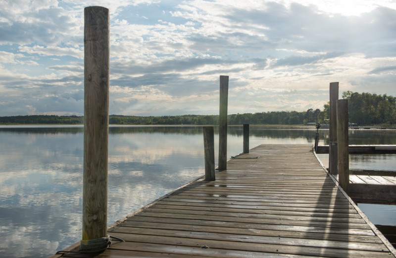 Dock at Hiawatha Beach Resort.