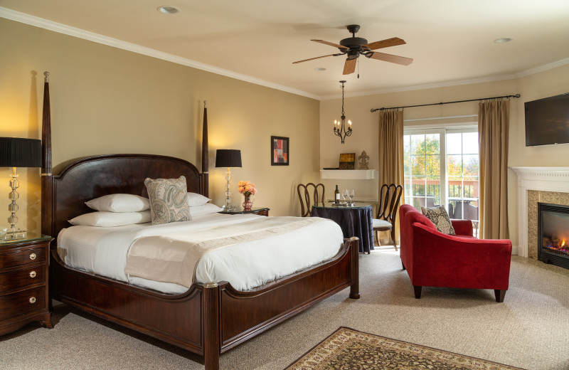 Guest room at The French Manor Inn and Spa.