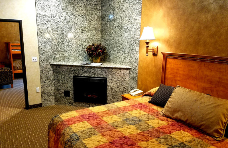 Guest room at Rushmore Express Inn & Family Suites.