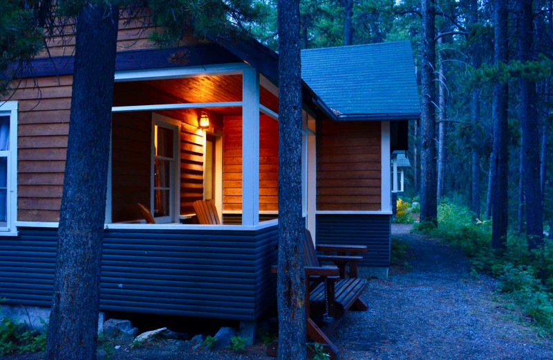 Cabin exterior at Johnston Canyon Lodge & Bungalows.