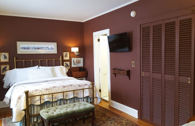 Guest room at The White House Inn.