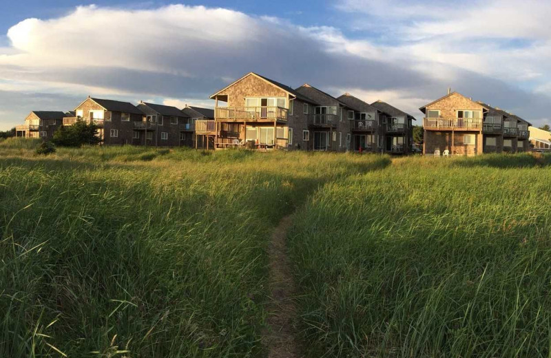 Exterior view of Lighthouse Oceanfront Resort.