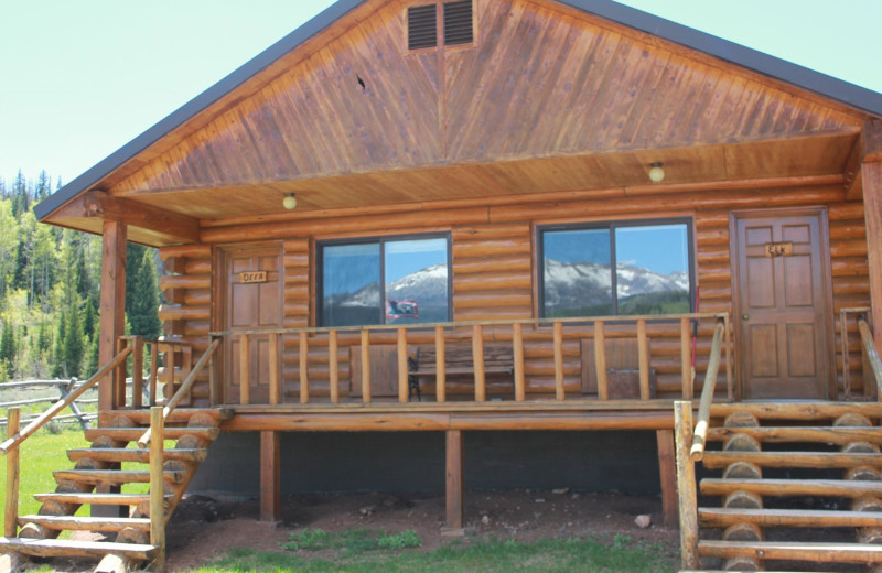 Cabin at Kendall Valley Lodge.