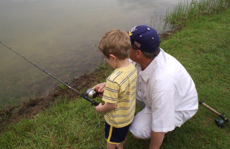 Fishing at Lone Star Yogi.