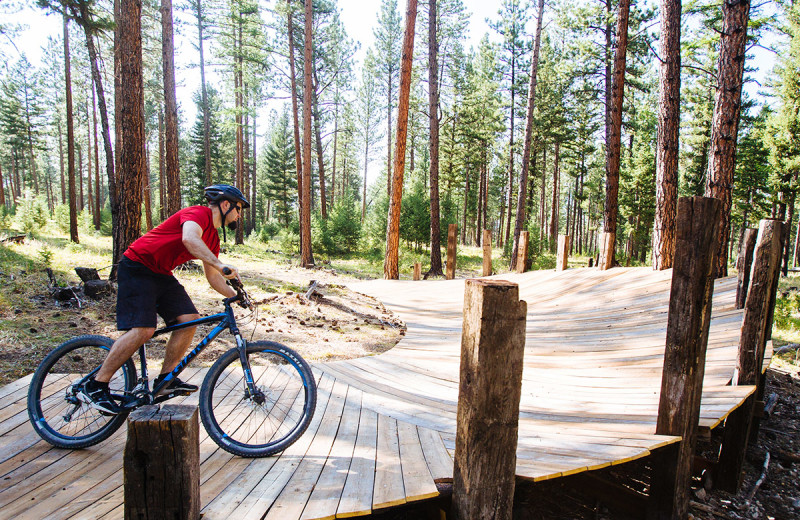 Bike course at The Resort at Paws Up.