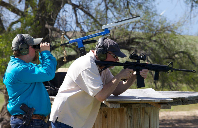 Shooting range at Colorado Cattle Company Ranch.