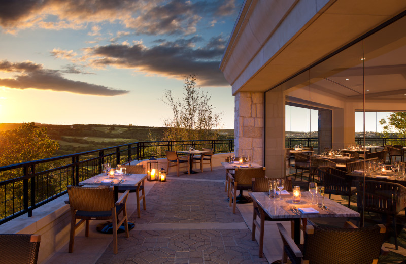 Patio dining at La Cantera Resort & Spa.