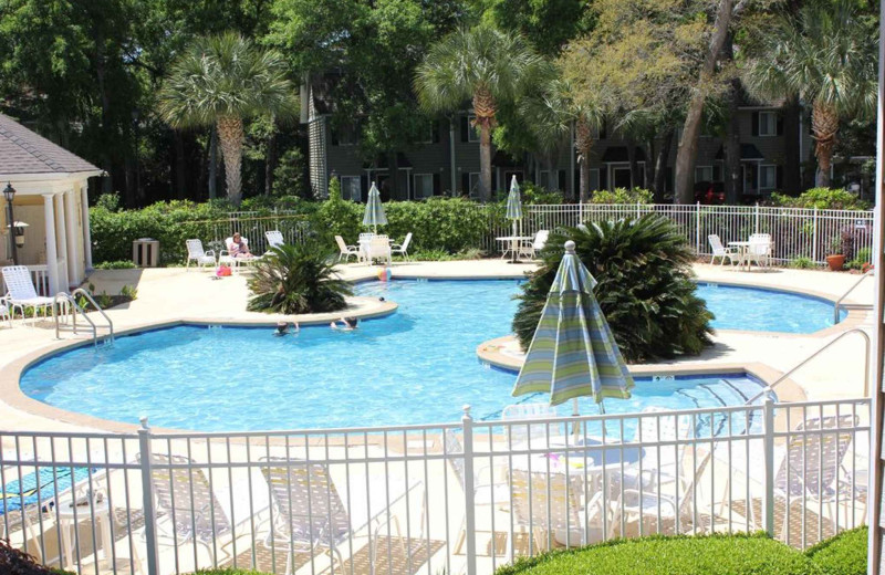 Outdoor pool at Real Escapes Properties - Ocean Walk B-6.