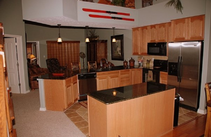 Guest kitchen at Thousand Hills Golf Resort.