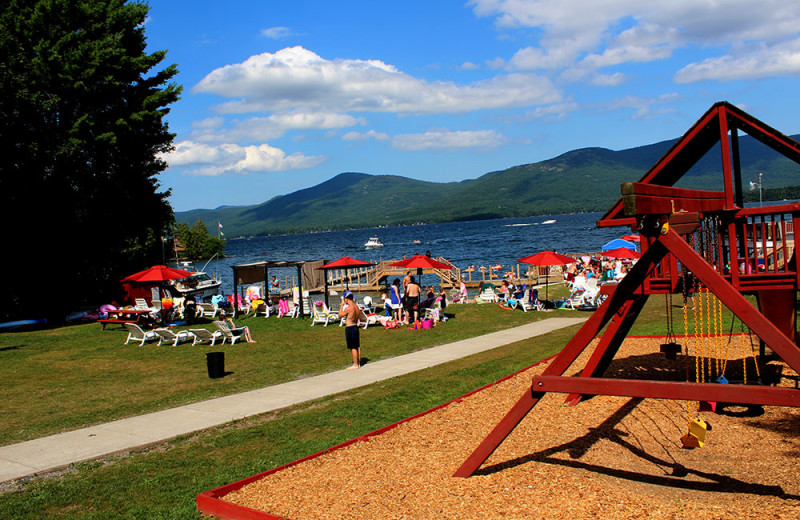 View of beach at Flamingo Resort.