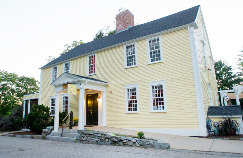 Exterior view of Three Chimneys Inn~frost Sawyer Tavern.