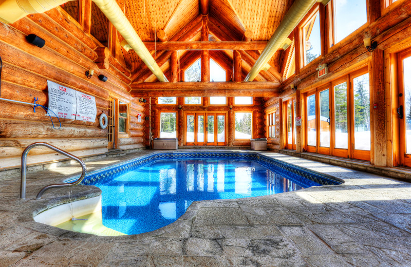 Indoor pool at Fiddler Lake Resort.