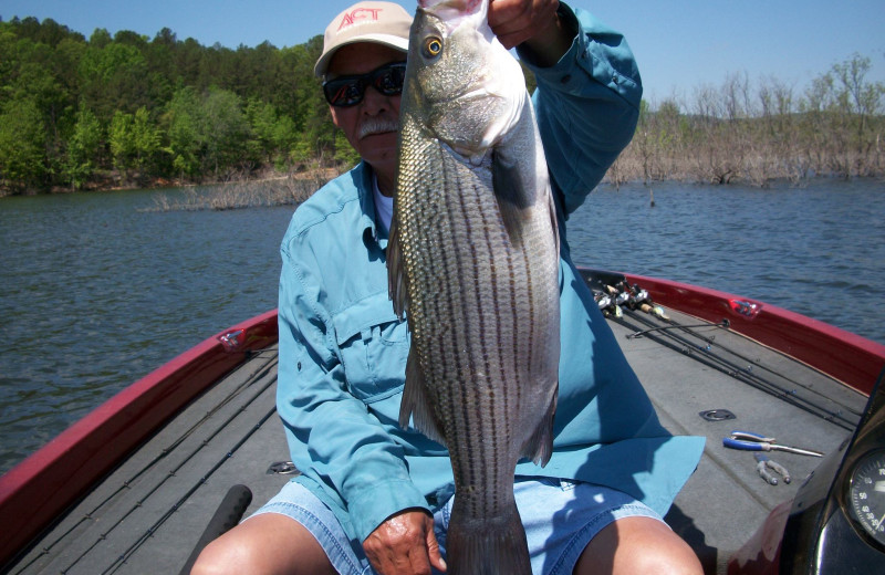 Fishing at Hochatown Country Lodge.