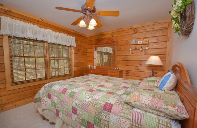 Rental bedroom at Taylor-Made Deep Creek Vacations.