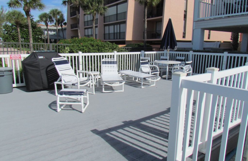 Rental patio at Long Key Vacation Rentals.