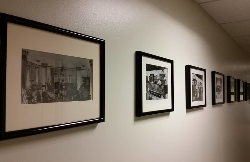 Historic photos at Grand Eastonian Hotel.