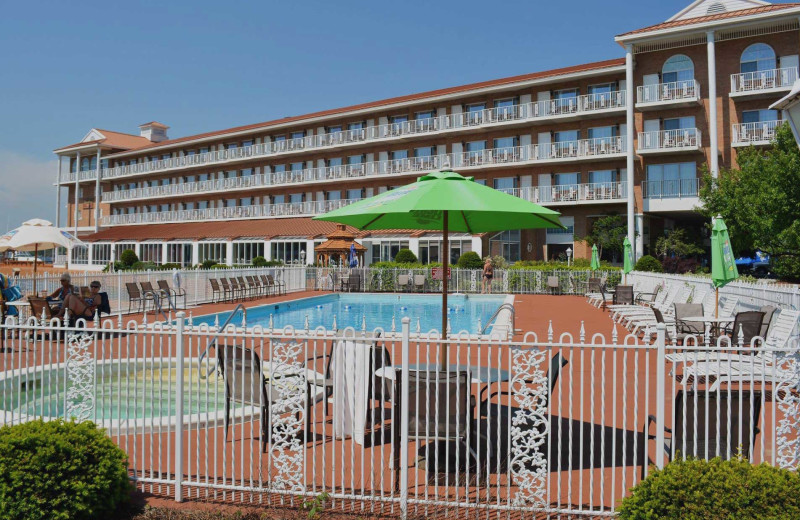 Outdoor pool at The Riveredge Resort.