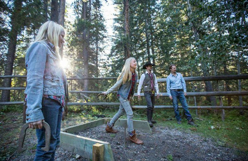 Family at Banff Trail Riders.