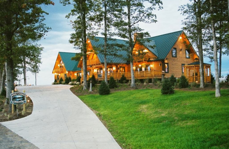 Exterior view of Pine Lakes Lodge.