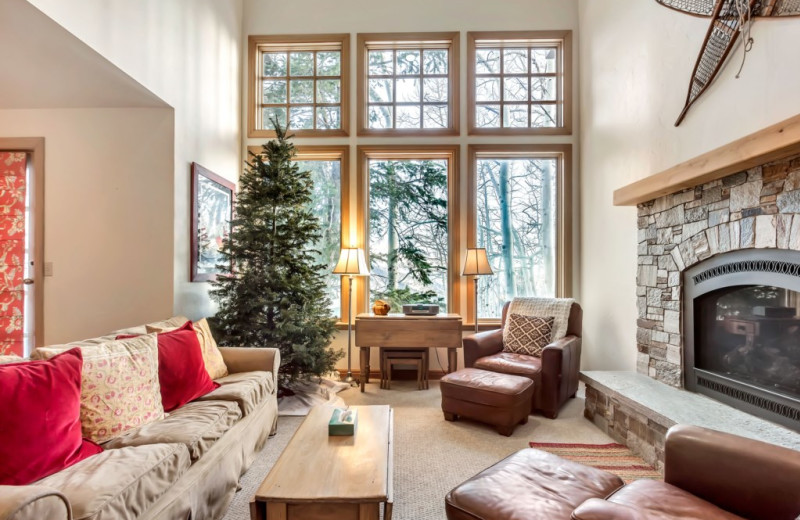 Rental living room at Canyon Services Vacation Rentals.