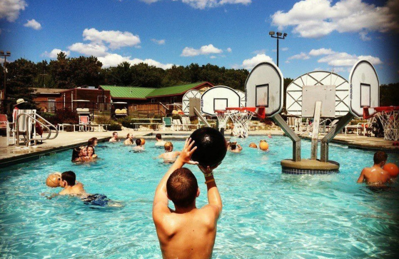 Pool at Yogi Bear's Jellystone Park Warrens.