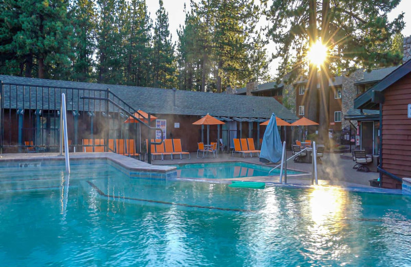 Outdoor pool at 3 Peaks Resort